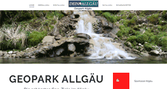 Desktop Screenshot of geopark-allgaeu.de