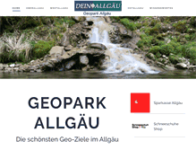 Tablet Screenshot of geopark-allgaeu.de